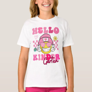 Camiseta Cara Sonriente Hola Jardín de Infancia Primer día