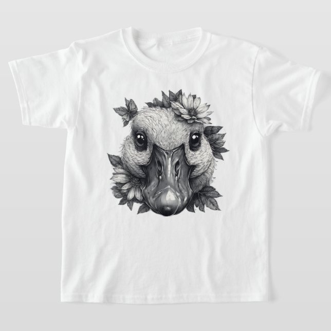 Camiseta Cara the Goose with Flowers - Kids T-Shirt (Distribución)