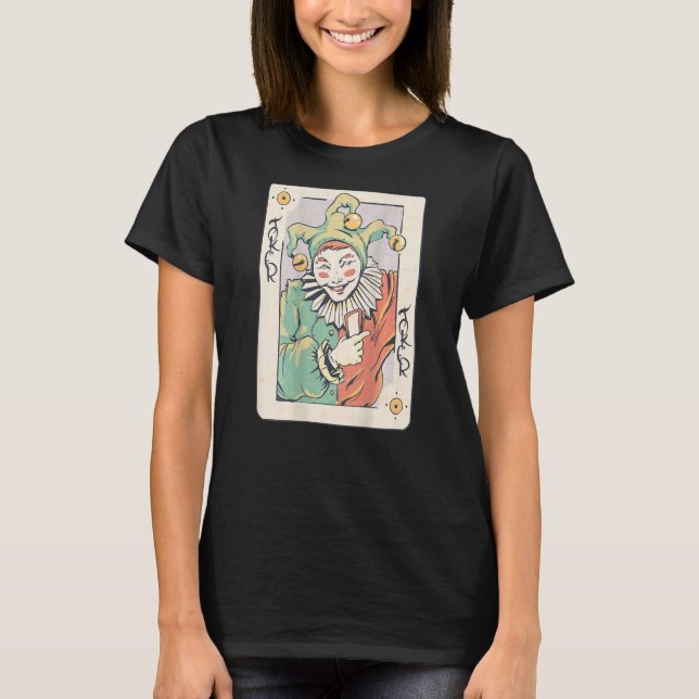 Camiseta Cara trasera de la tarjeta de broma (Anverso)