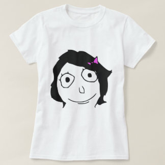Camiseta Cara triguena Meme de la rabia del pelo negro de