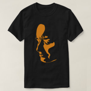 Camiseta cara triste, cara triste de la bonito, negro, tend