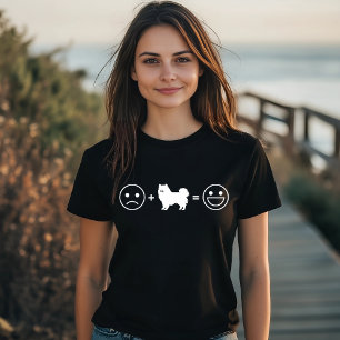 Camiseta Cara triste + Pomerania = Cara feliz