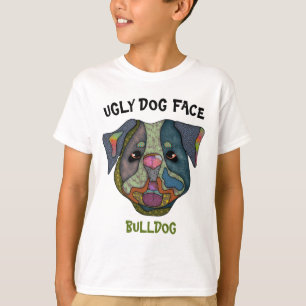 Camiseta Cara única de perro feo de Bulldog T-Shirt