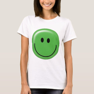 Camiseta Cara verde feliz