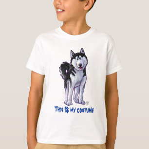 Camiseta Cara y riñas Husky Este es mi disfraz