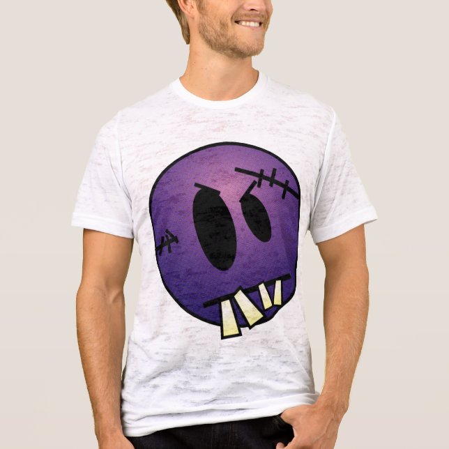 CAMISETA CARA ZOMBIECON - PURPLE (Anverso)
