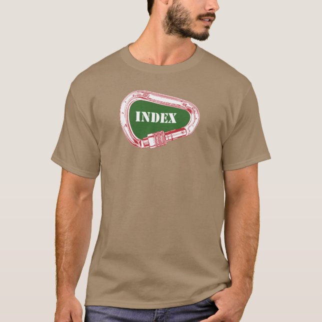 Camiseta Carabiner de ascenso de índice (Anverso)