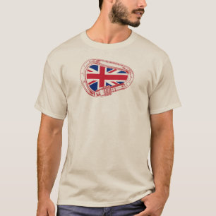 Camiseta Carabiner de escalada de bandera británica