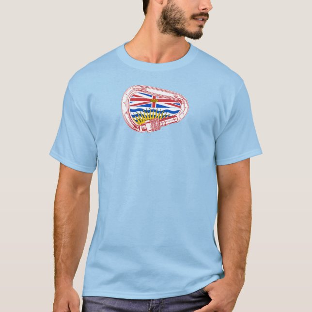 Camiseta Carabiner de escalada de bandera de Columbia Britá (Anverso)