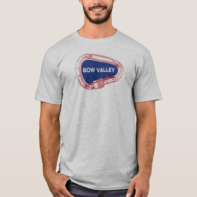 Camiseta Carabiner de escalada en el rock de Bow Valley (Anverso)
