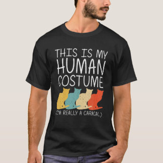 Camiseta Caracal Halloween Disfraz Humano Gato Kitty Easy D