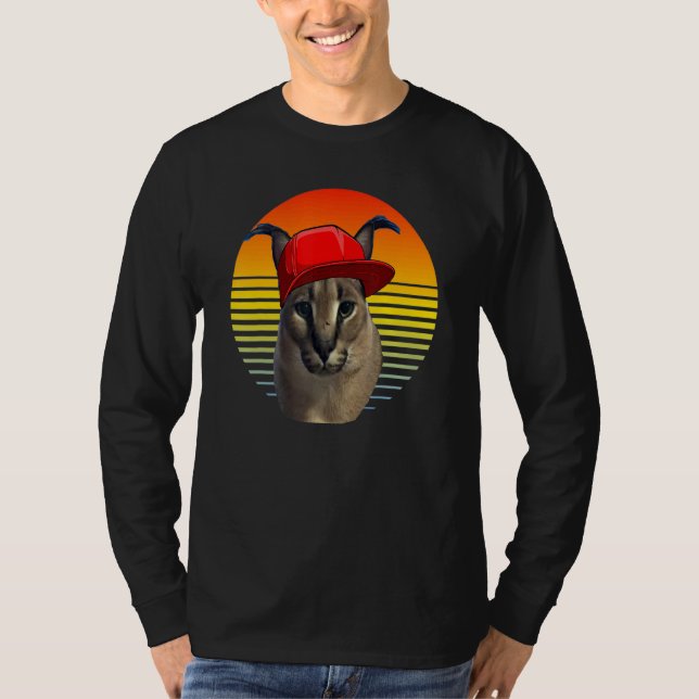 Camiseta caracal meme cat (Anverso)