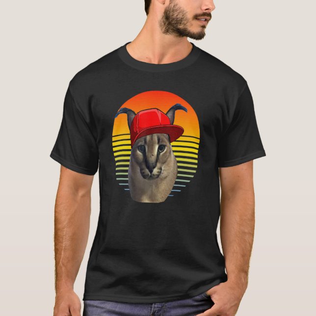 Camiseta caracal meme cat (Anverso)