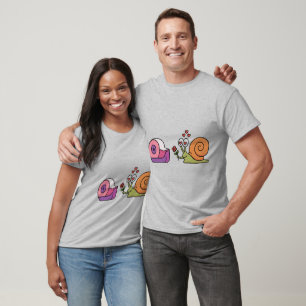Camiseta Caracol Amor & Cinta – Pegatina Divertida y Monada