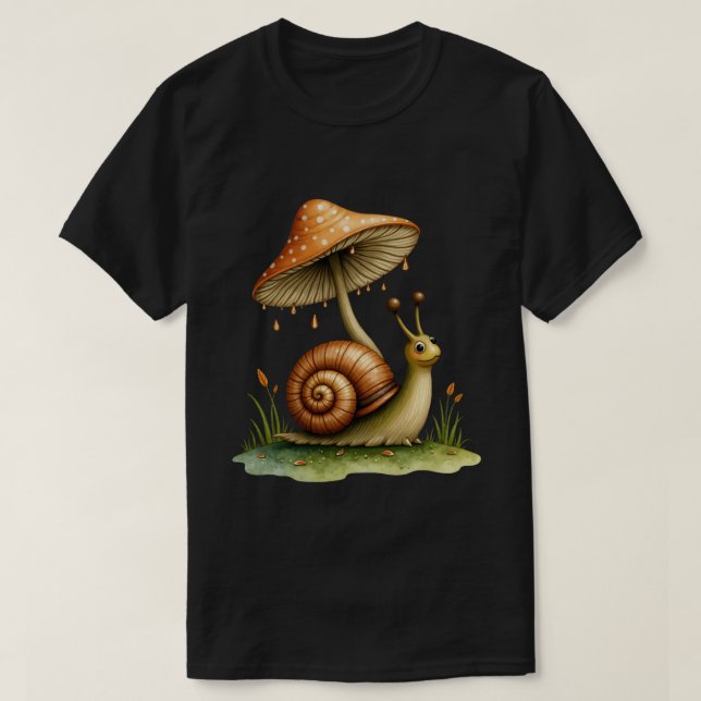 Camiseta Caracol Bajo Hongo (Diseño del anverso)