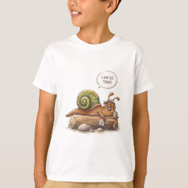 Camiseta Caracol Cansado Adorable