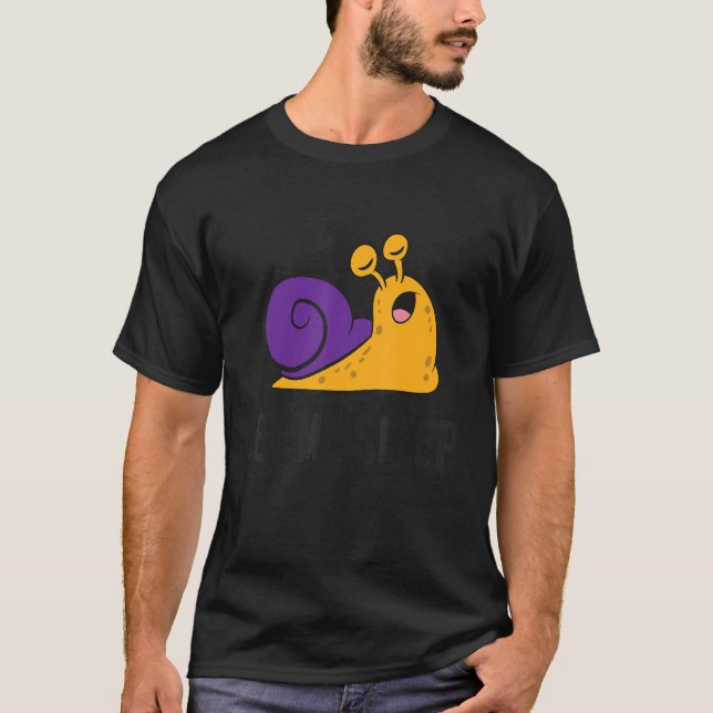 Camiseta Caracol Cansado Déjame Dormir Pajama (Anverso)