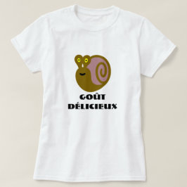 Camiseta Caracol colorido y goût délicieux