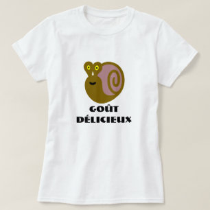 Camiseta Caracol colorido y goût délicieux
