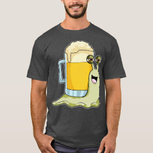 Camiseta Caracol con vaso de cerveza