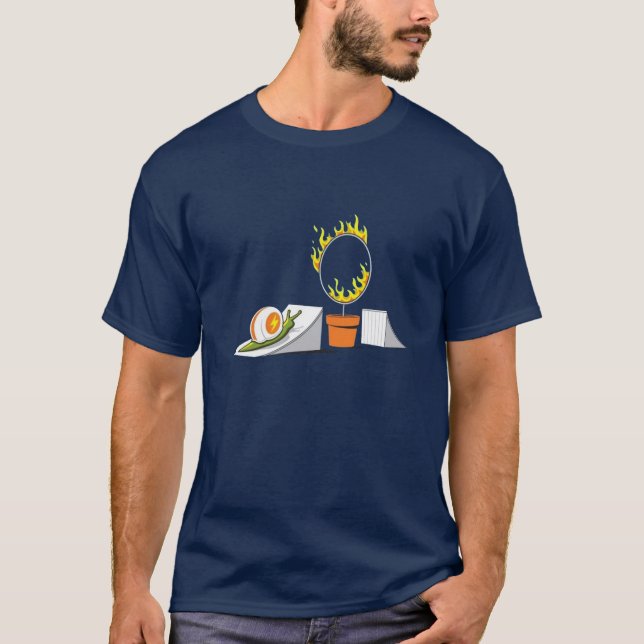 Camiseta Caracol contra el cinturón de Fuego (Anverso)