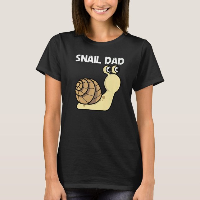 Camiseta Caracol Cuido Para Papá Padre Land Sea Freshwater  (Anverso)