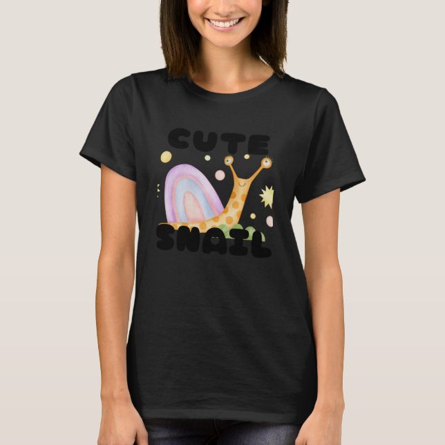 Camiseta Caracol Cute Nr. 3 Hoodie Pullover (Anverso)