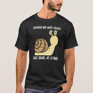 Camiseta Caracol Cute Para Los Hombres Papá Niños Land Sea 