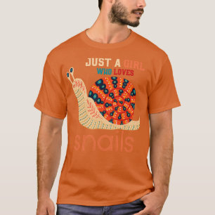 Camiseta Caracol de jardín de Chica para el amante de la na