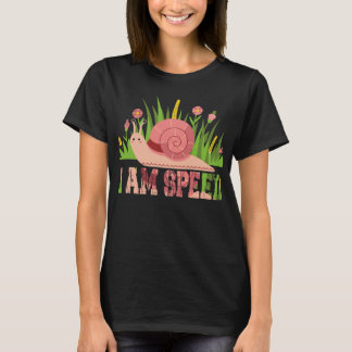 Camiseta Caracol de jardín soy velocidad Humor sarcástico d