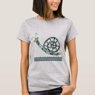 Camiseta - caracol de la piedra azul