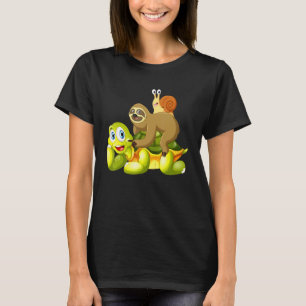 Camiseta Caracol de tortuga espumosa despacio humor animal