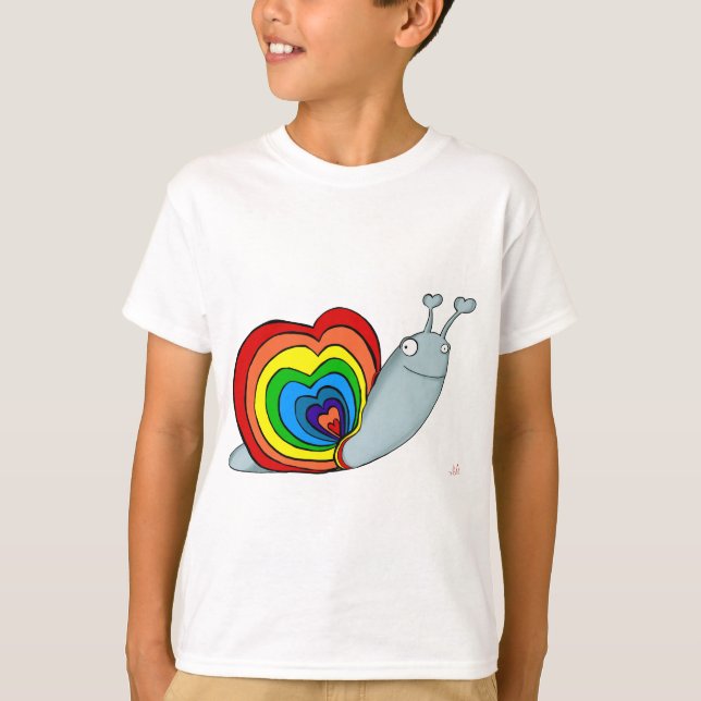 Camiseta Caracol del arco iris (Anverso)