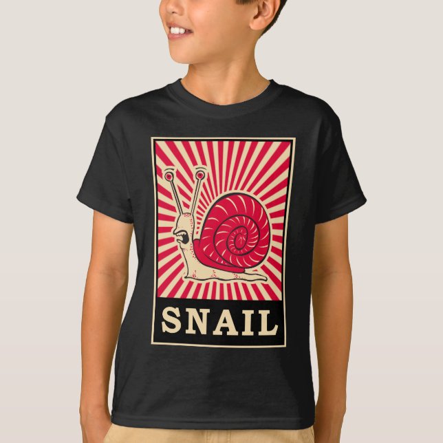 Camiseta Caracol del arte pop (Anverso)