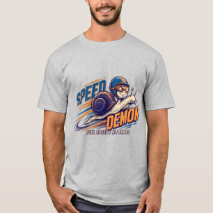 Camiseta Caracol Demonio de la Velocidad Divertido
