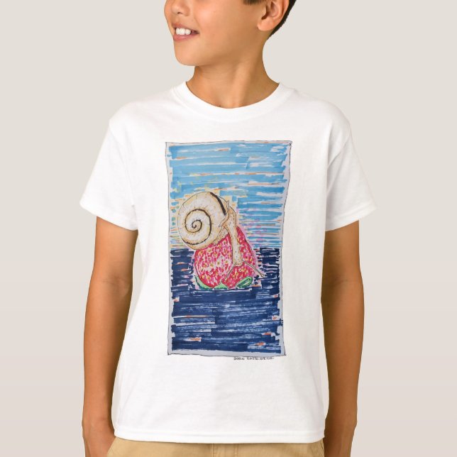 Camiseta Caracol en la Fresa (Anverso)