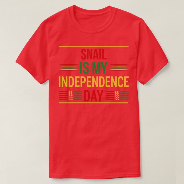 Camiseta caracol es mi independencia (Diseño del anverso)