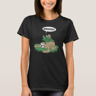 Camiseta Caracol eslovaco de tortuga viaja perezosa por un 