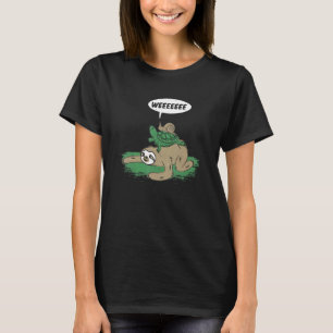 Camiseta Caracol eslovaco de tortuga viaja perezosa por un