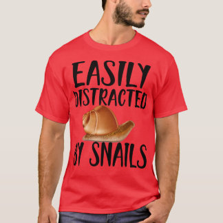 Camiseta Caracol Fácilmente distraído por los caracoles