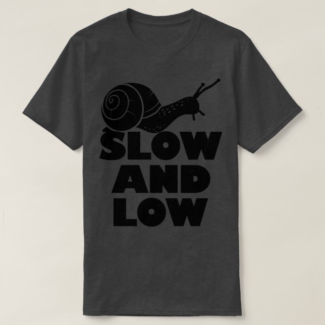 Camiseta Caracol lento y bajo (Diseño del anverso)