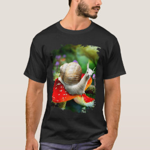 Camiseta Caracol Llama Sobre Hongo