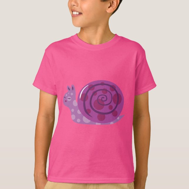 Camiseta Caracol morado (Anverso)