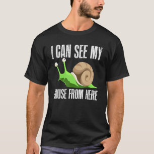 Camiseta Caracol Puedo Ver Mi Casa Desde Aquí Malacology Sn
