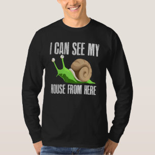 Camiseta Caracol Puedo Ver Mi Casa Desde Aquí Malacology Sn