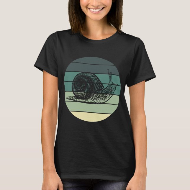 Camiseta Caracol Retro Animal de Cute Garden (Anverso)