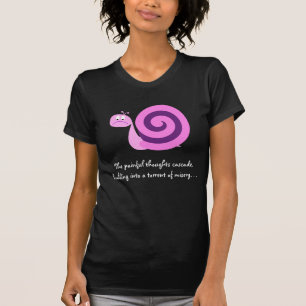 Camiseta Caracol rosado y púrpura triste: Torrente de la