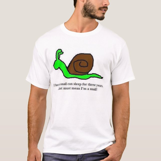 Camiseta Caracol soñoliento (Anverso)