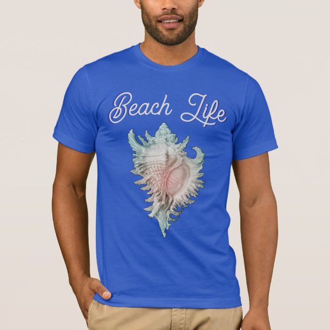 Camiseta Caracol "Vida de Playa"  (Anverso)