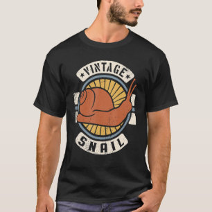 Camiseta Caracol Vintage Clásico Retro 60s 70s Animal